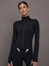 Full Zip Active Jacket in Melt - Black