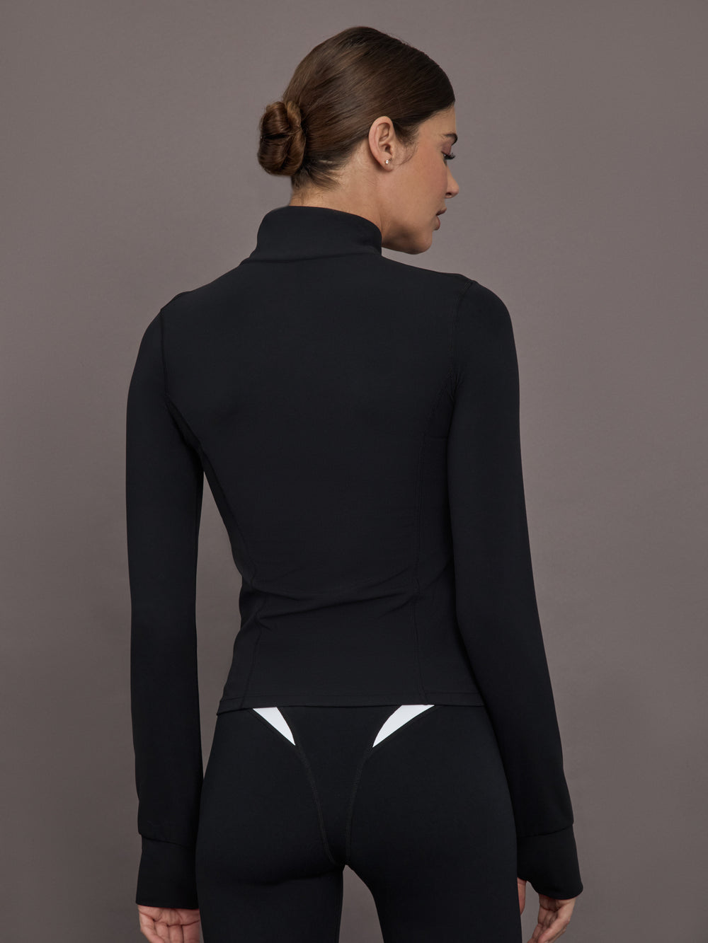 Full Zip Active Jacket in Melt - Black