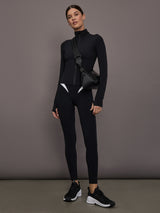 Full Zip Active Jacket in Melt - Black