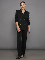 Oversized Scuba Blazer - Black