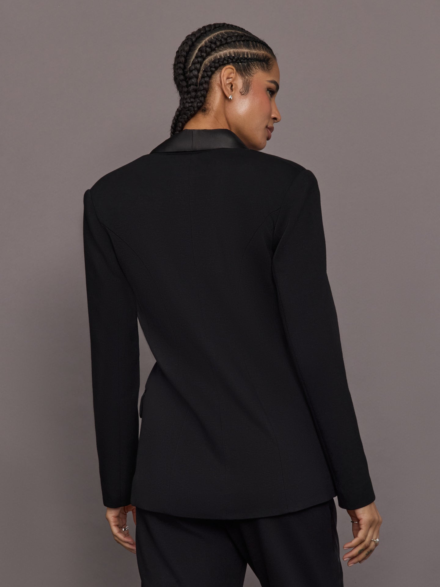Tuxedo Blazer in Scuba - Black – Carbon38
