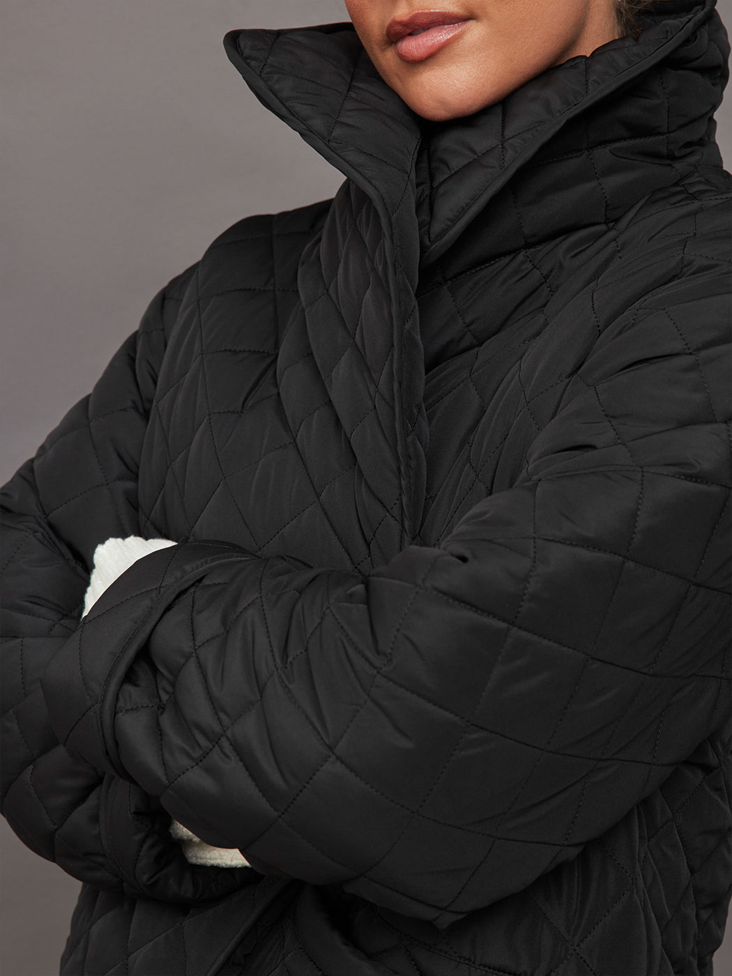 Hooded quilted deals car coat