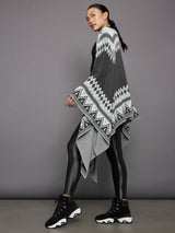 Sweater Poncho - Grey