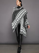 Sweater Poncho - Grey