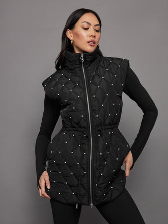 Diamond Quilted Puffer Vest