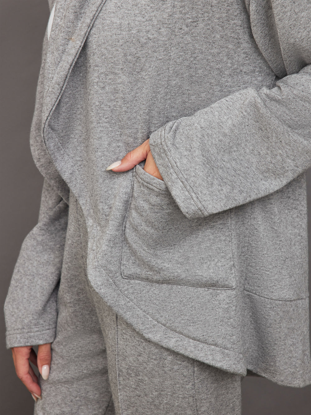 38 Mono b fleece lined cardigan – thehcrewcompany