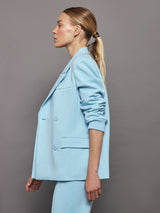 Oversized Blazer with Cuffs - Quiet Tide