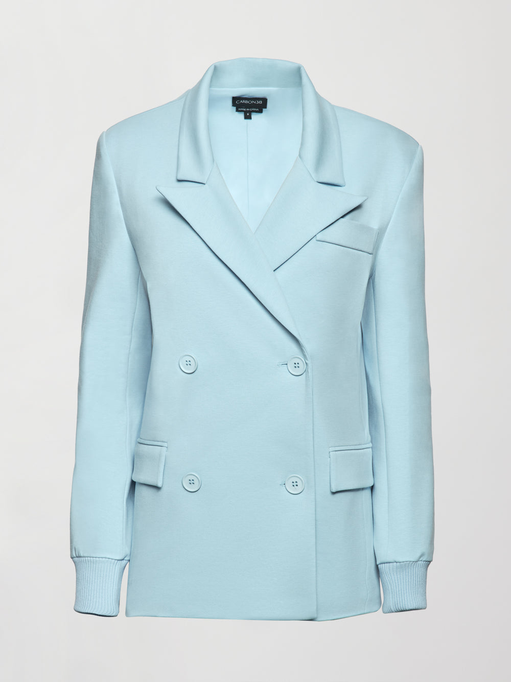 Oversized Blazer with Cuffs - Quiet Tide