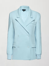 Oversized Blazer with Cuffs - Quiet Tide