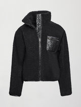 High Shine Sherpa Jacket - Black