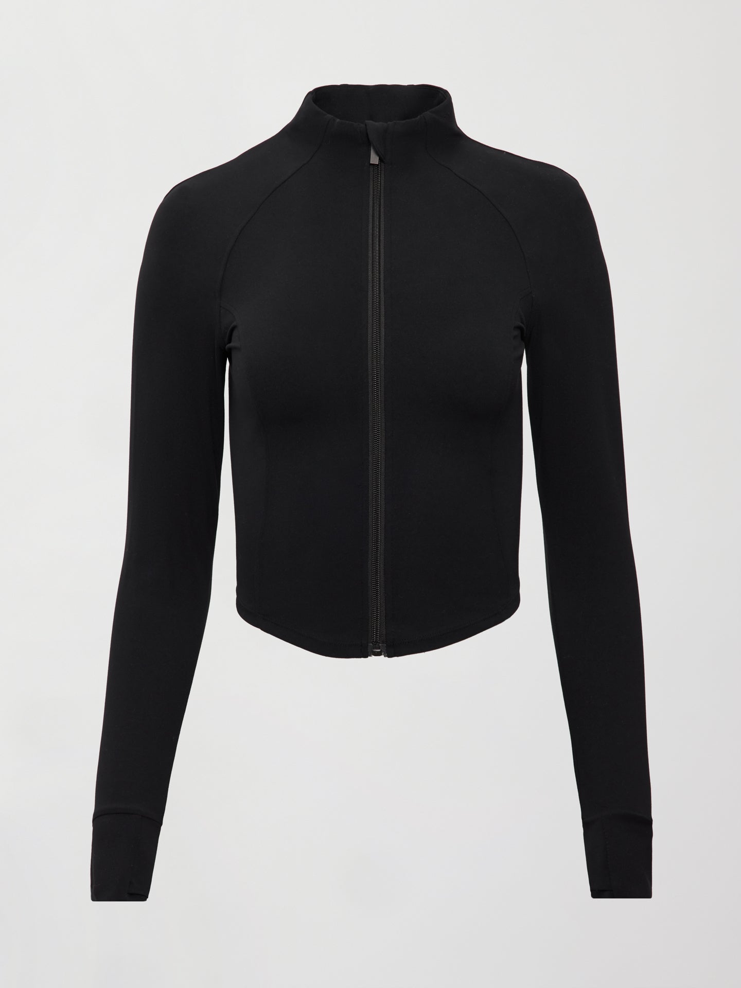 Mock Neck Corset Zip Top in Melt - Black – Carbon38