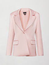 Satin Blazer - Blush