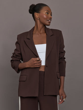 Single Breasted Blazer in Scuba