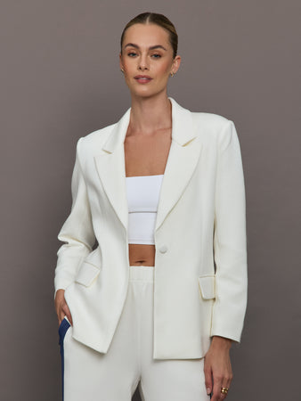 Single Breasted Blazer in Scuba
