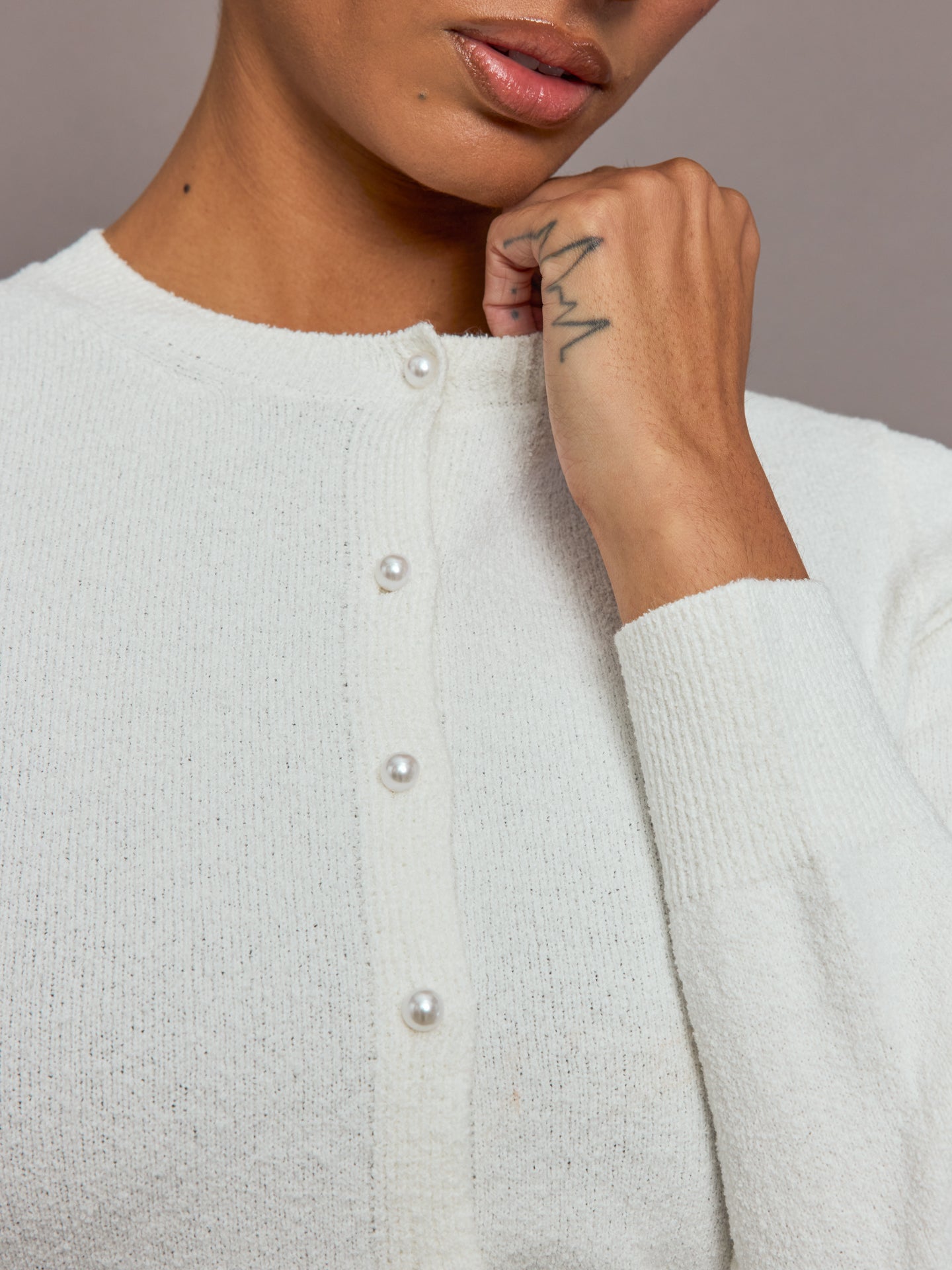 Tennis Cardigan Sweater - White – Carbon38