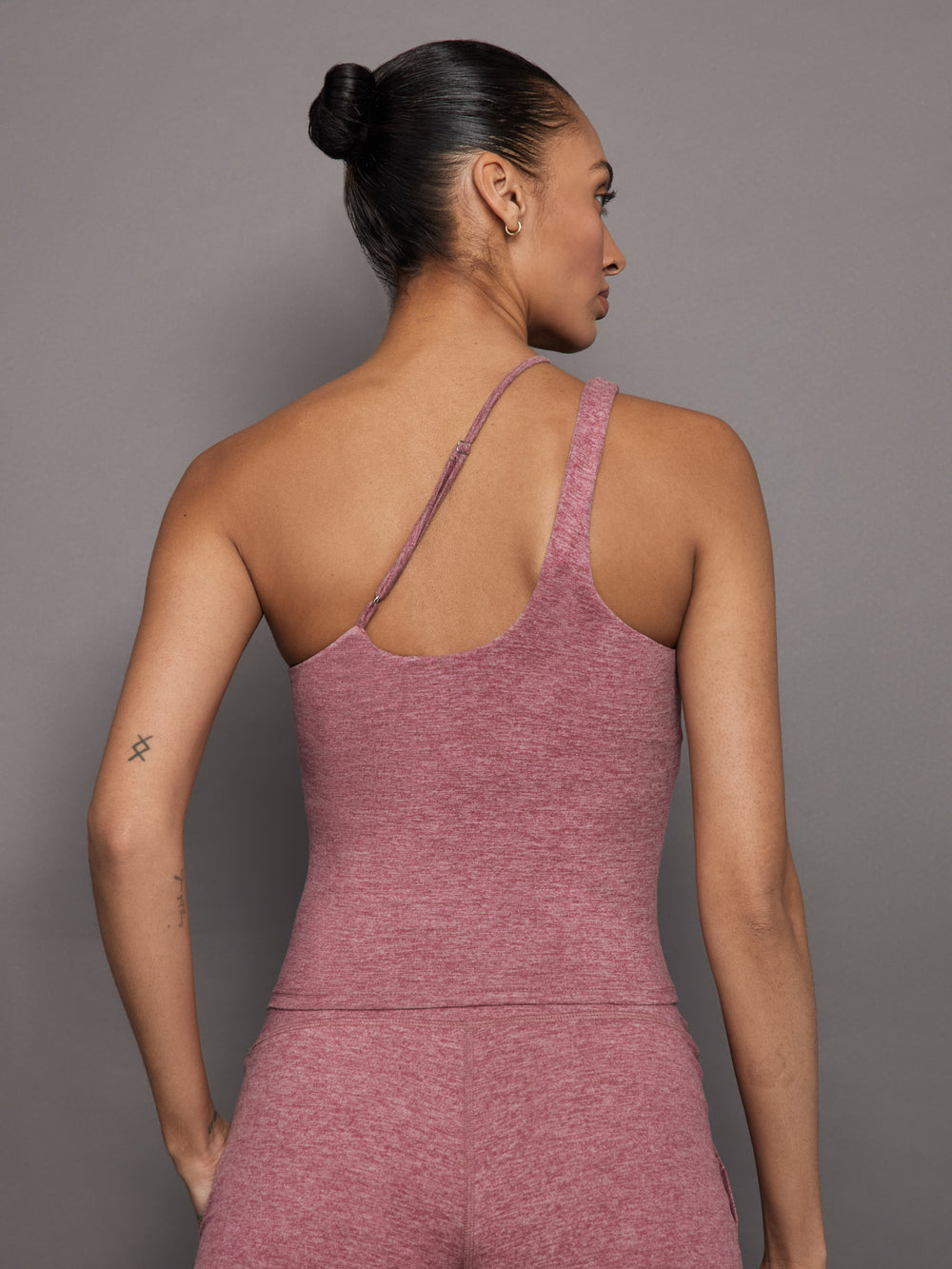 One Shoulder Convertible Tank in Heather Melt - Hawthorn Rose