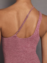 One Shoulder Convertible Tank in Heather Melt - Hawthorn Rose Heather