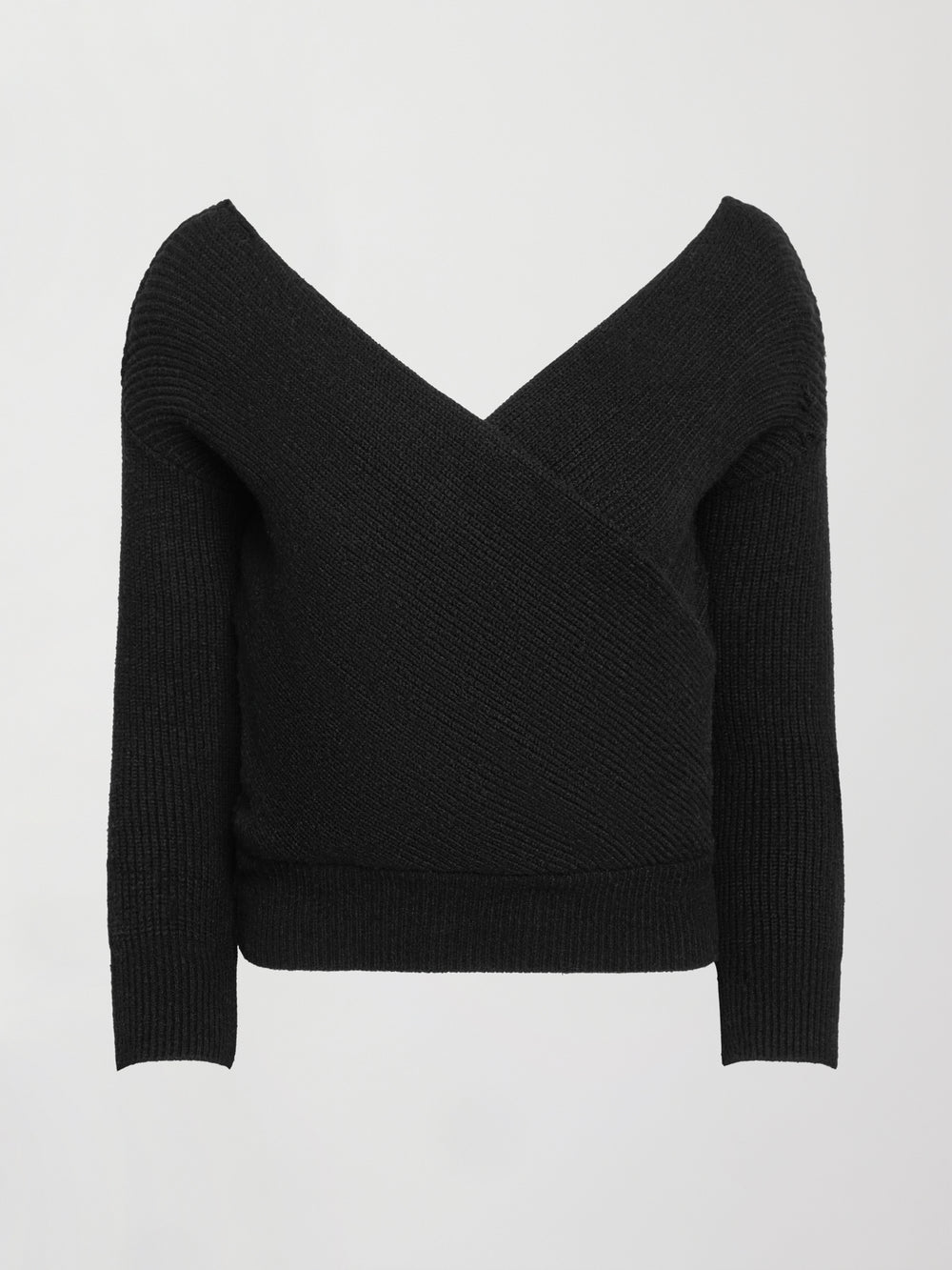 Wrap Sweater - Black