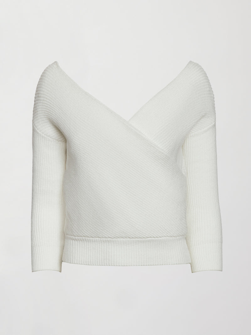 Wrap Sweater - Winter White