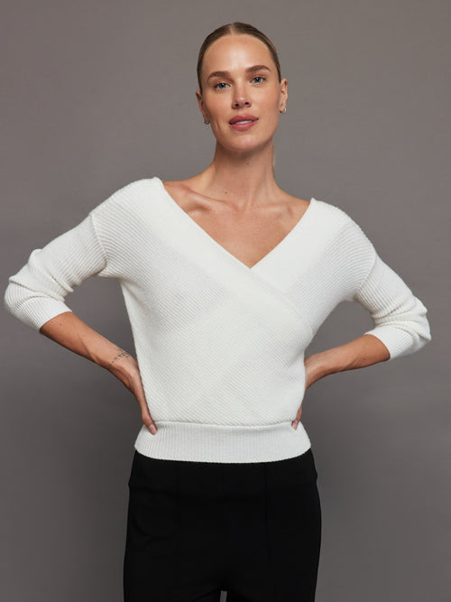 Wrap Sweater - Winter White