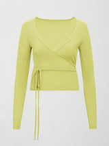 Long Sleeve Tie Top in Melt - Charlock