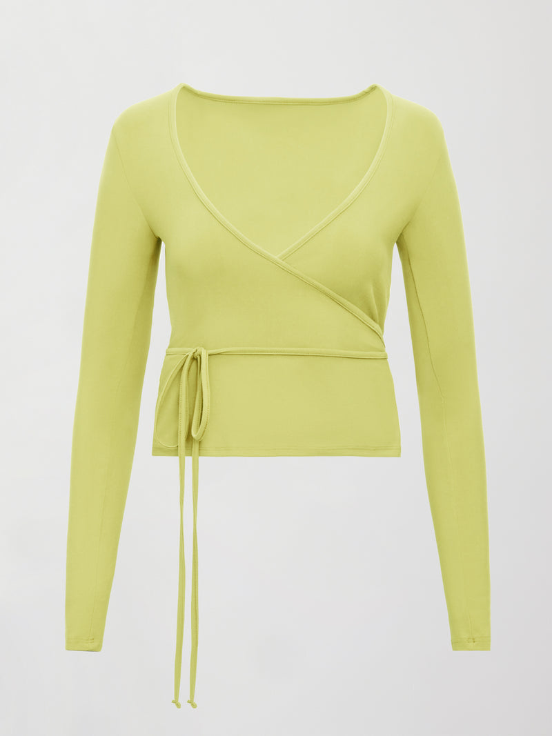 Long Sleeve Tie Top in Melt - Charlock