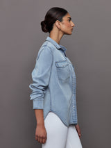 Chambray Denim Shirt - Light Wash