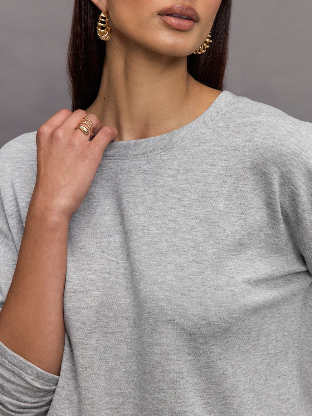 Pullover Sweatshirt - Heather Grey