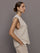 V Neck Knit Vest in Interlock - Taupe Heather