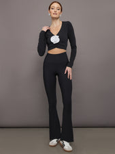 Rosette Long Sleeve Top in Melt