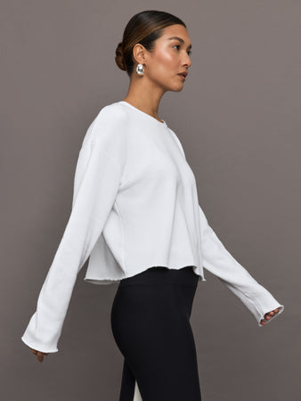 Crew Neck Sweatshirt in French Terry