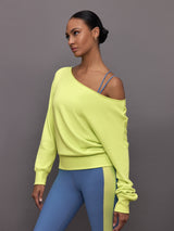 Off Shoulder Sweatshirt in French Terry - Charlock