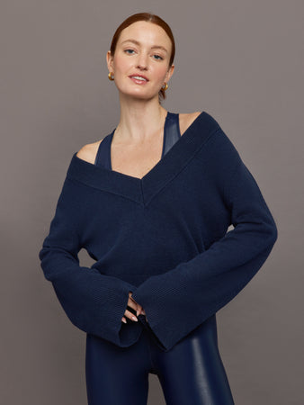 Bell Sleeve Off Shoulder Sweater