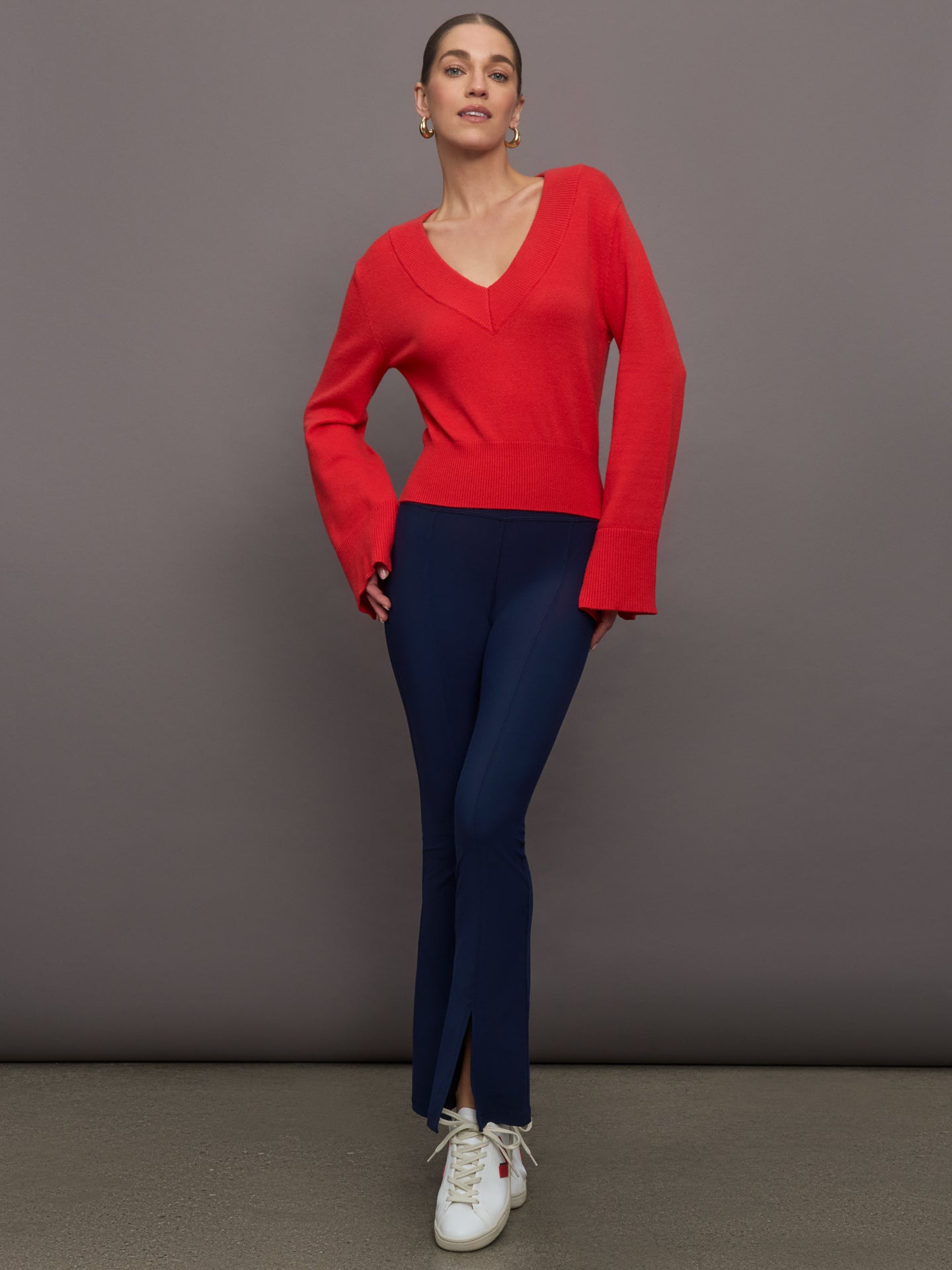 Bell Sleeve Off Shoulder Sweater - Bittersweet – Carbon38