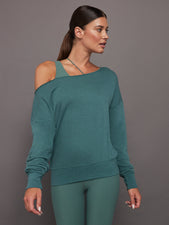 Off Shoulder Sweatshirt in French Terry