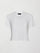 Boxy Crop Tee - White