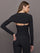 Long Sleeve Active Shrug in Melt - Black