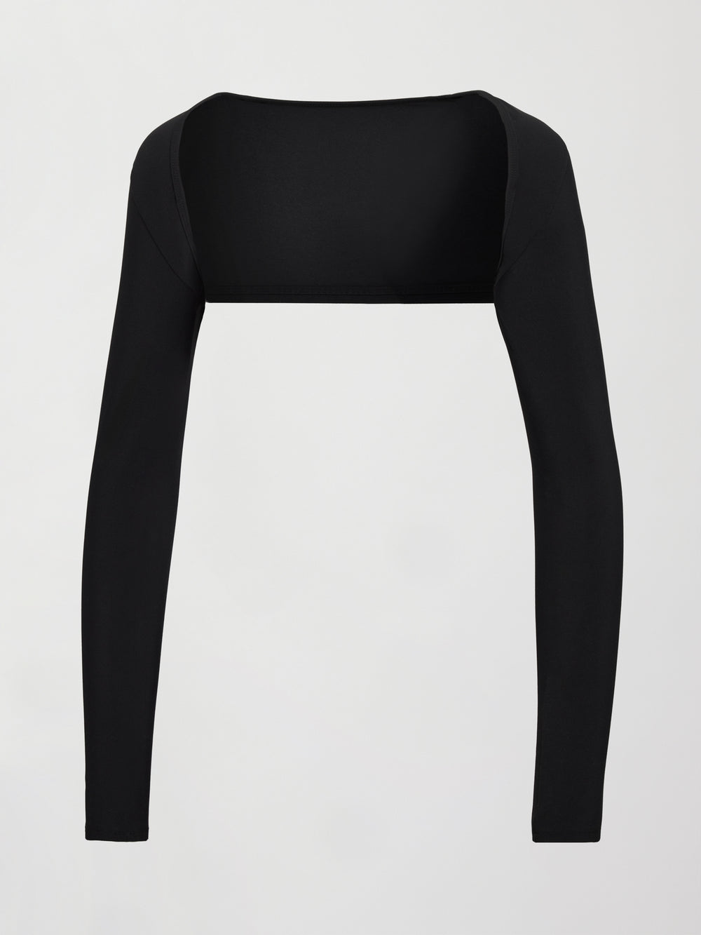 Long Sleeve Active Shrug in Melt - Black