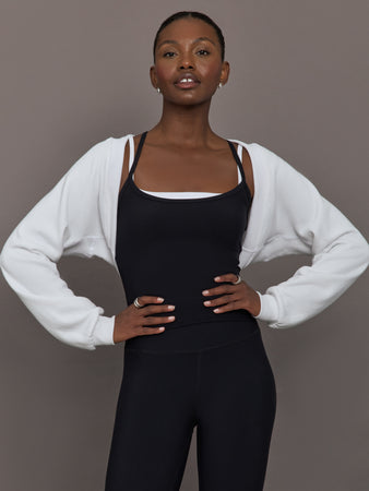 Long Sleeve Shrug in French Terry