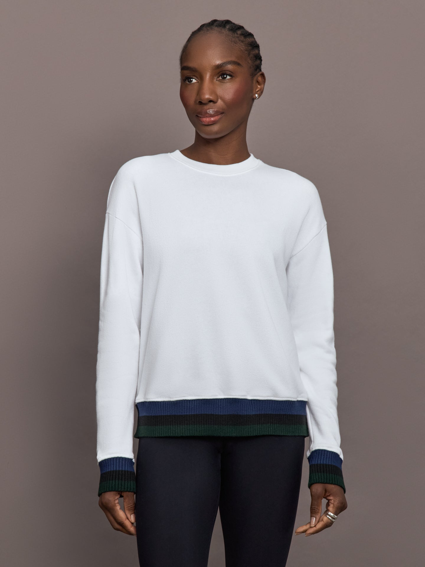 Banded Sweatshirt in French Terry