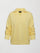 Flat lay of French Terry Johnny Collar Sweatshirt in Banana, front view.