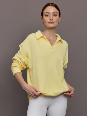 Johnny Collar Sweatshirt in French Terry