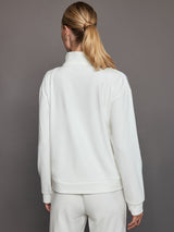 Rhinestone Pullover - White w/ Silver Rhinestones