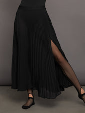 Mesh Pleated Skirt