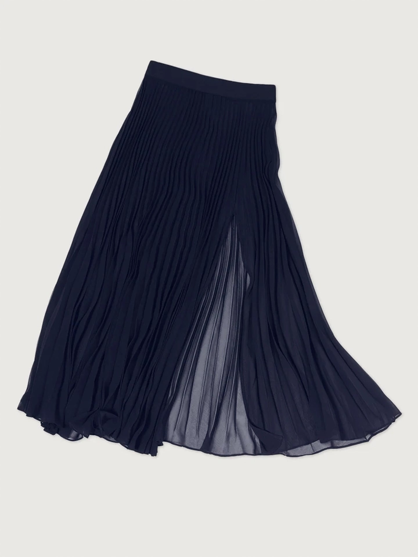 Mesh Pleated Skirt - Navy – Carbon38