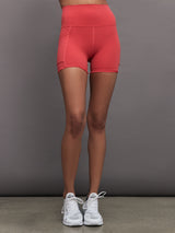 Pleated Tennis Ball Shortie in Melt - Tomato