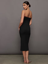 Strapless Dress in Melt - Black