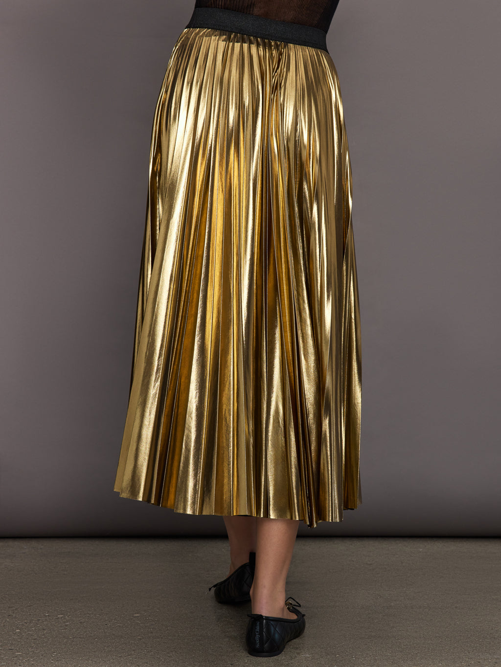 closet gold pleated skirt dress CARBON38 - Women's - Metallic perfect for dressing up