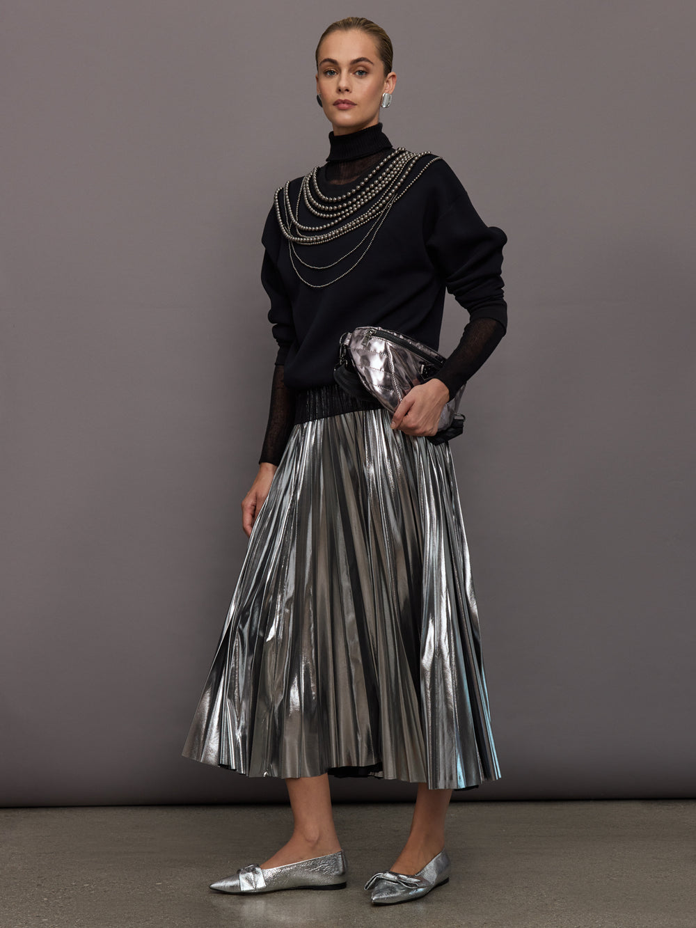 silver skirts and dresses The Silver Skirt Trend Is Taking Over in a Big Way This Spring