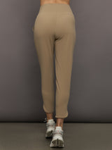 Model wears Jogger in Melt Chinchilla, featuring a relaxed fit and a high waist.